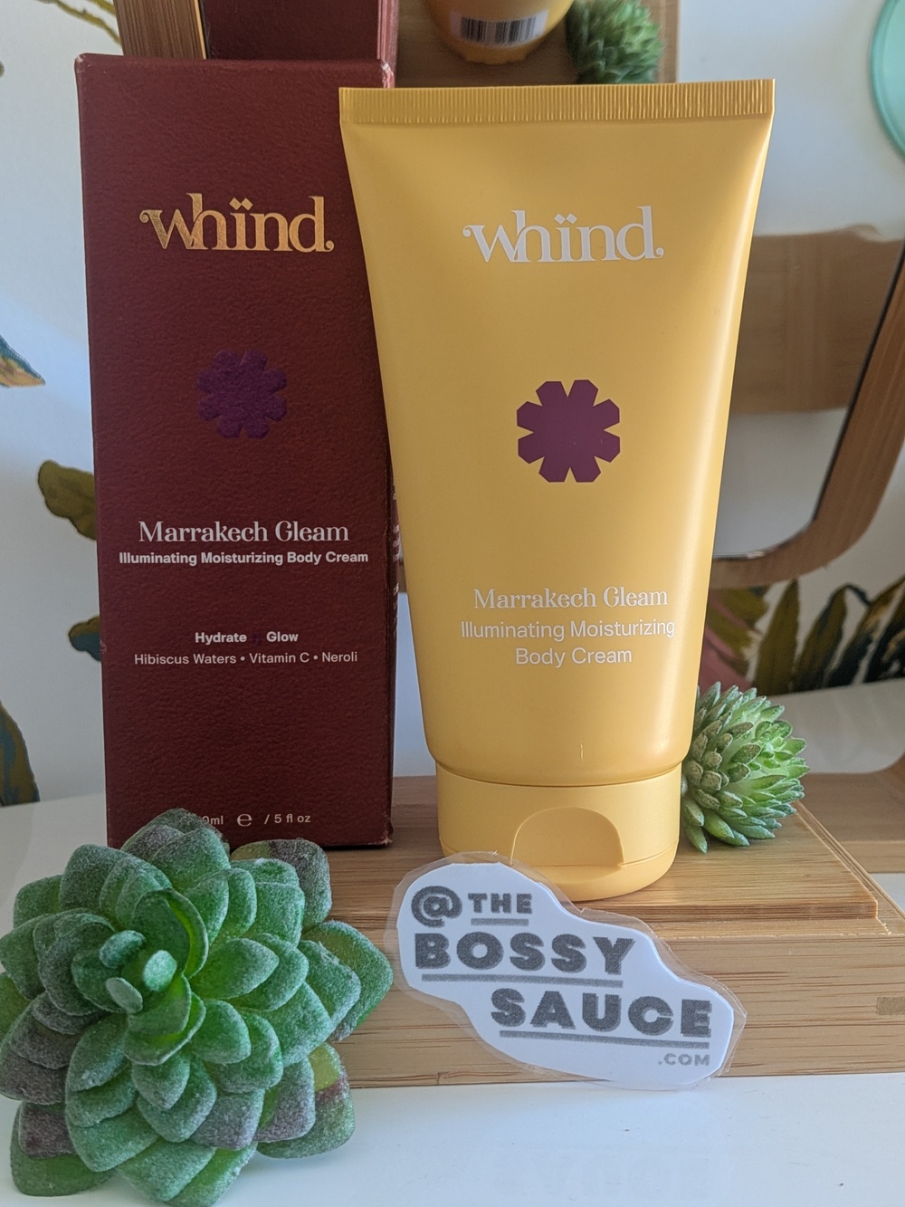 🌸 Whind Marrakech Gleam Illuminating Body Cream Lotion NWT 5oz